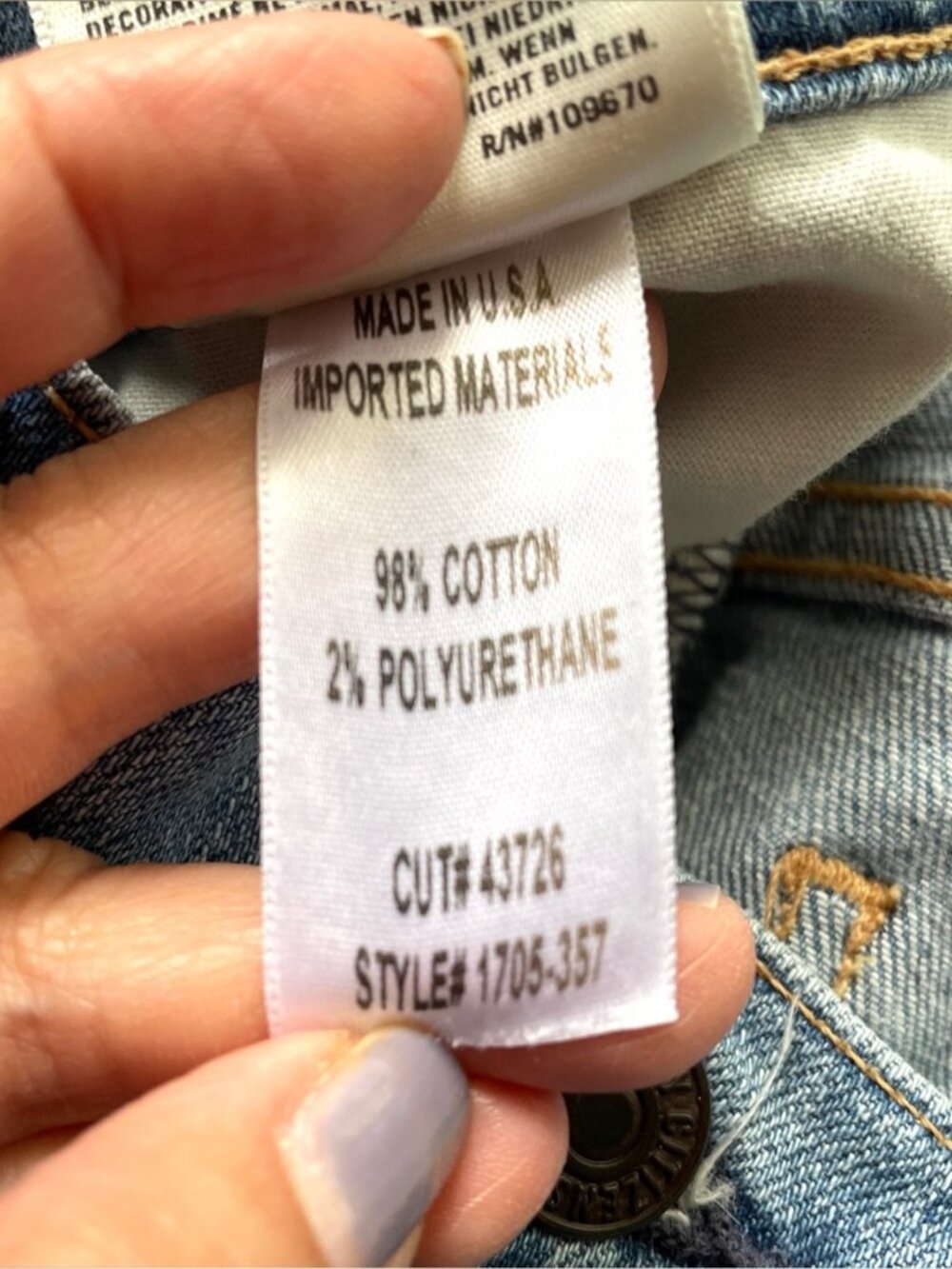 Citizens of Humanity Kaya Mid-Rise Kick Flare Patchwork Jeans - 28" - Picture 9 of 15